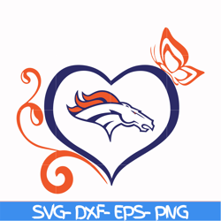 denver broncos heart svg, sport svg, nfl svg, png, dxf, eps digital file nfl2410202006t