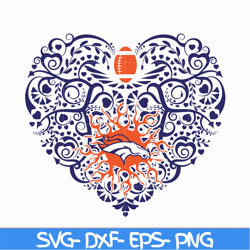 denver broncos heart svg, sport svg, nfl svg, png, dxf, eps digital file nfl2410202009t