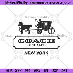 coach new york embroidery design download file