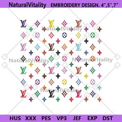 louis vuitton rainbow template embroidery design download file