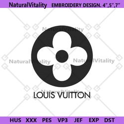 louis vuitton flower circle logo embroidery design download