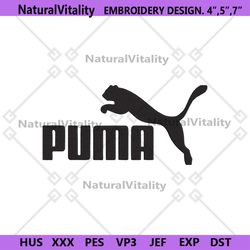 puma leopard logo embroidery design download