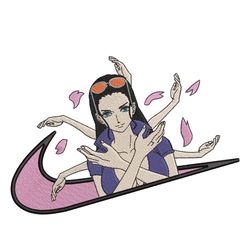 nike x nico robin skill anime one piece embroidery file