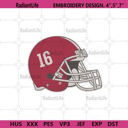 alabama crimson tide football helmet logo machine embroidery