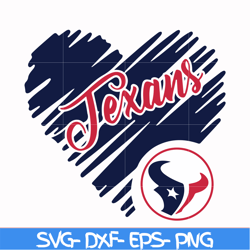 houton texans heart svg, texans svg, nfl svg, png, dxf, eps digital file nfl10102029l