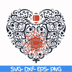 chicago bears skull svg, chicago bears svg, bears svg, skull svg, sport svg, nfl svg, png, dxf, eps digital file nfl1110