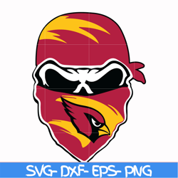 arizona cardinals skull svg, skull cardinals svg, nfl svg, png, dxf, eps digital file nfl11102016l