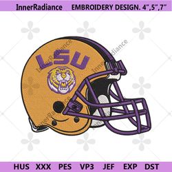 lsu tigers helmet machine embroidery digitizing