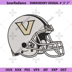 vanderbilt commodores helmet machine embroidery digitizing