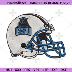 georgia state panthers helmet machine embroidery file