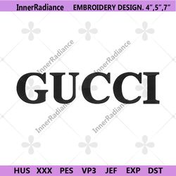 gucci wordmark black embroidery download file