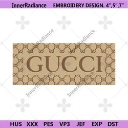 gucci brown box logo wrap embroidery download file