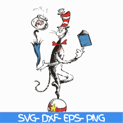 cat in the hat you are the best quotes you svg, dr svg, png, dxf, eps file dr05012132