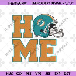 miami dolphins home helmet embroidery design download file