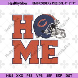 chicago bears home helmet embroidery design download file