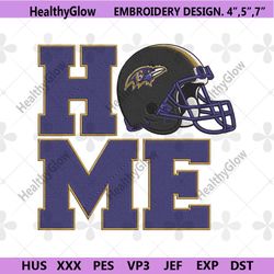 baltimore ravens home helmet embroidery design download file