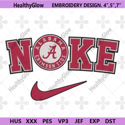 alabama crimson tide nike logo embroidery design download file