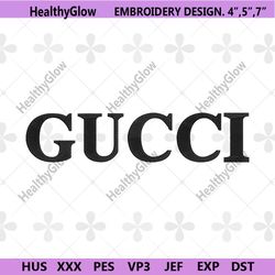 gucci wordmark black embroidery download file