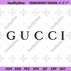 gucci brand wordmark embroidery design download