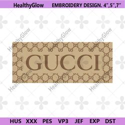 gucci brown box logo wrap embroidery download file
