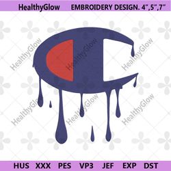 champion logo symbol dripping embroidery download file