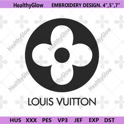 louis vuitton flower circle logo embroidery design download