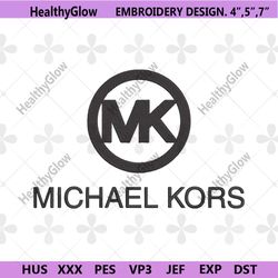 michael kors mk logo embroidery design download