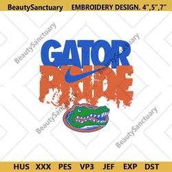 florida gators pride embroidery files, ncaa embroidery files, florida gators file