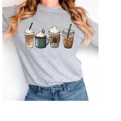 fall coffee shirt, cute fall sweatshirt, coffee lover tee shirt, thanksgiving shirts, thankful autumn, thankful family s