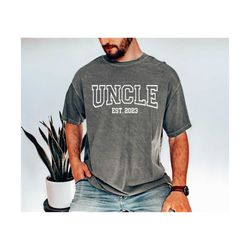 personalized uncle shirt,uncle est 2024 shirt, comfort colors uncle shirt,pregnancy announcement for uncle,father's day