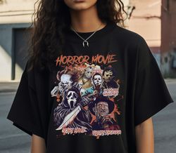 comfort colors horror vintage halloween shirt, 90s halloween sweatshirt, retro halloween tee, oversized tshirt for women