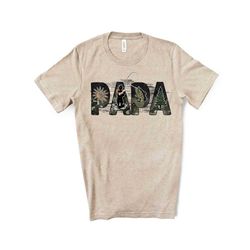 fathers day tee, fishing papa, grandpa design, premium unisex shirt, 3 color choices, 3x dad, 4x dad, father's day gift.