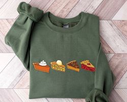 pumpkin pie sweatshirt, thanksgiving pie sweatshirt, thanksgiving cherry pie shirt, pecan pie sweater, apple pie shirt,