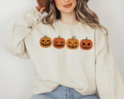 pumpkin sweatshirt, pumpkin sweater, jack o lantern sweatshirt, halloween crewneck sweatshirt, halloween sweater, spooky