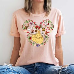 princess belle shirt, beauty and the beast, disney princess belle, disney gift shirt, disney girl tee, disney travel tee