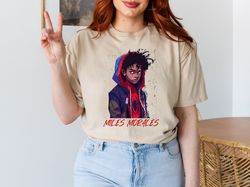 spider man miles morales shirt, marvel comics miles morales shirt, spider verse miles morales shirt, marvel miles morale