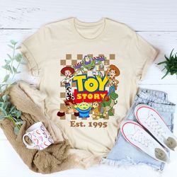 toy story est 1995 shirt, disney toy story movie shirt, disney toy story characters shirt, toy story woody jessie buzz
