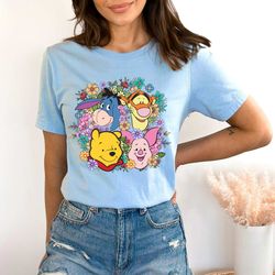 winnie the pooh characters shirt, eeyore donkey, tigger,piglet, disney pooh and friends tee, disney travel shirt, disney