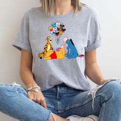 winnie the pooh shirt, disney pooh shirt, pooh friend shirt, pooh group shirt, tiger shirt, pooh gift shirt