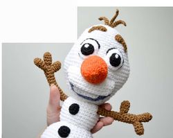 olaf snowman  amigurumi pdf pattern toys patterns