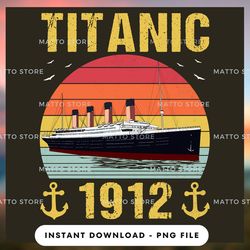 outdoor lover png design - titanic 1912 - cruise gifts  - instant download