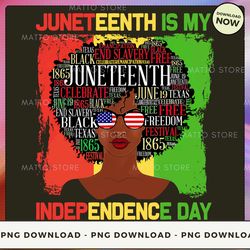 digital png file - juneteenth is my independence day  png download, png file, printable png, instant download