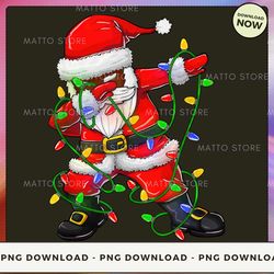 digital png file - dabbing black santa  png download, png file, printable png, instant download