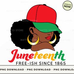 digital png file - juneteenth afro woman cap  png download, png file, printable png, instant download