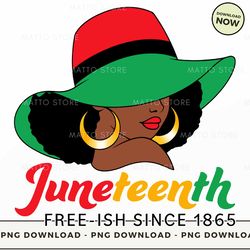 digital png file - juneteenth afro woman hat  png download, png file, printable png, instant download