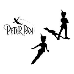 peter pan silhouettes bundle file svg, disney svg, disney character svg, cartoon character svg, movie character svg, dis
