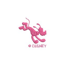 pluto pink silhouette embroidery design download
