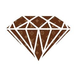 lv brown diamond logo svg