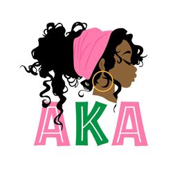 black girl magic aka svg, sorority svg, black girl svg, black woman svg