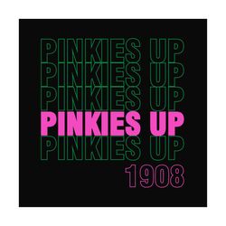 pinkies up 1908 svg,alpha kappa alpha svg, aka girl gang svg